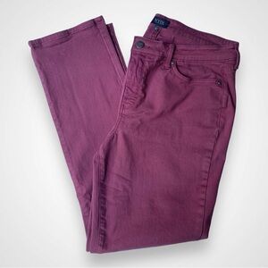 NYDJ Women’s Sheri Slim Lift Tuck Technology Mauve Size 12 Straight Leg …